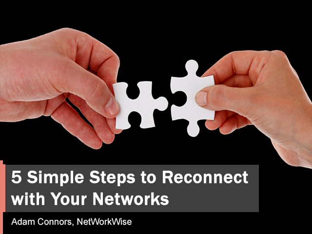 5 Simple Steps to Reconnect with Your Network: Get NetWorkWise Certified